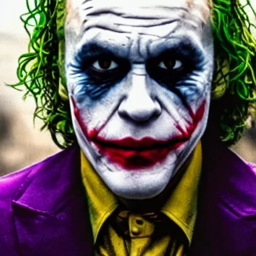 Prompt: heath ledger as the joker, 8k