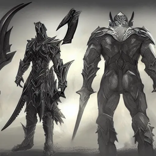 Prompt: infinity blade concept art