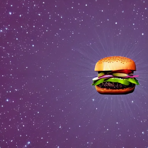 Image similar to cheeseburger is the center of universe, astronomical, vray, award winning