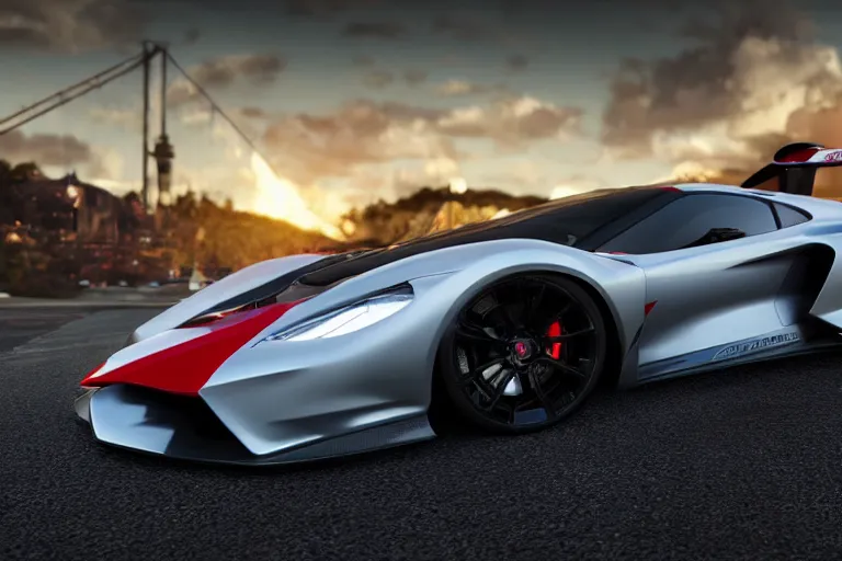 Image similar to photo wallpaper sport car gran turismo 7 forza horizon need for speed fast and furious 5 unreal engine supercar hypercar game concept car octane render, 4 khd 2 0 2 2 3 d cgi rtx style chrome reflexion global illumination ray tracing hdr arstation pixar and disney unreal