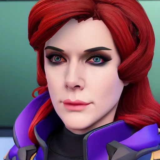 Prompt: madelyn cline as moira from overwatch, detailed, 4 k, very coherent, facial details, makeup