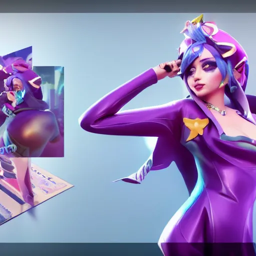 Image similar to still of pretty Sona (League of Legends) in KDA music video. 3d render, octane render, game art, realistic, highly detailed, trending on artstation, 4k, trending on artstation, pixar, cgsociety, unreal engine 5, redshift render, trending on artstation, blender, behance, cg