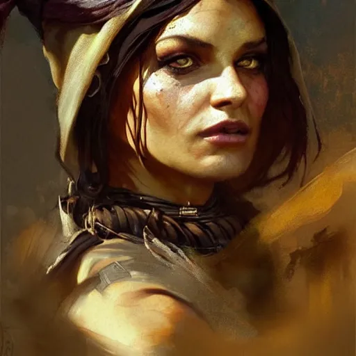 Prompt: an close up oil drawing of a gipsy tiefling in style of witcher, renaissance painting, art by anders zorn, wonderful masterpiece by greg rutkowski, expressive brush strokes, beautiful cinematic light, american romanticism by greg manchess, jessica rossier fantasy art, concept art, official art, hd mod