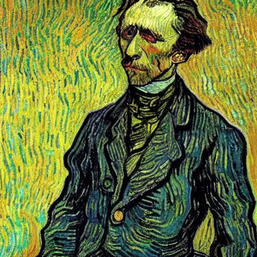 Image similar to chopin painted by van gogh