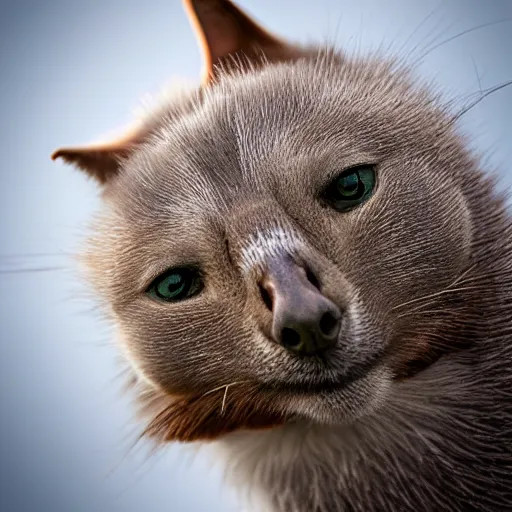 Image similar to a goose - cat - hybrid, animal photography