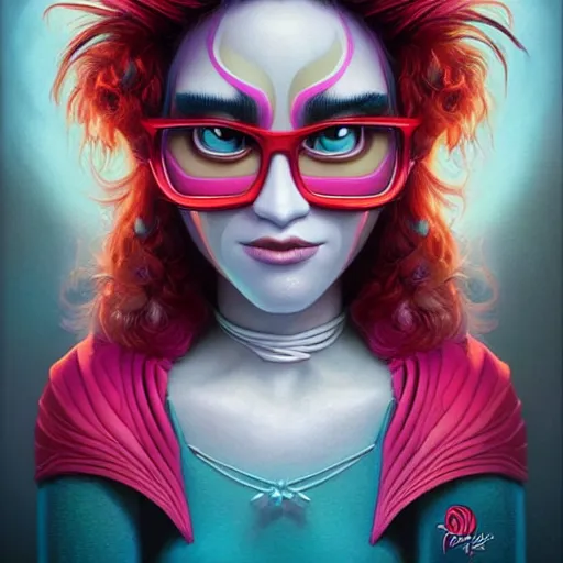 Image similar to trolls portrait, Pixar style, by Tristan Eaton Stanley Artgerm and Tom Bagshaw.