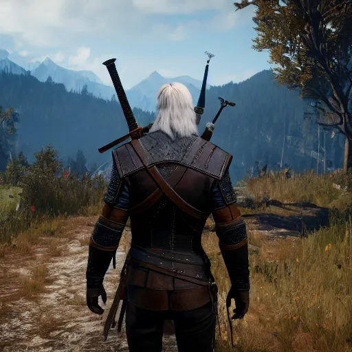 Image similar to andrew lincoln in the witcher 3