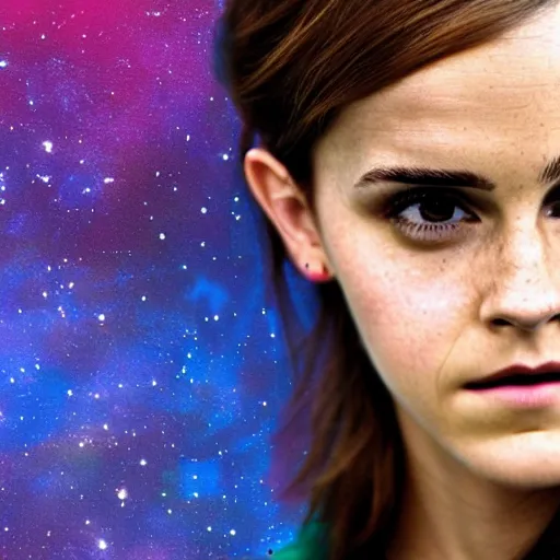 Prompt: infinite fractals of emma watson face