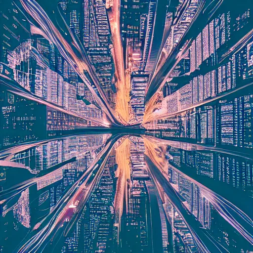 Image similar to photo of a power grid city at night birds eye view unsplash inception cinematic