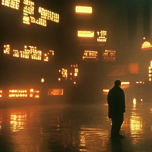 Image similar to film still blade runner set in the Soviet Union