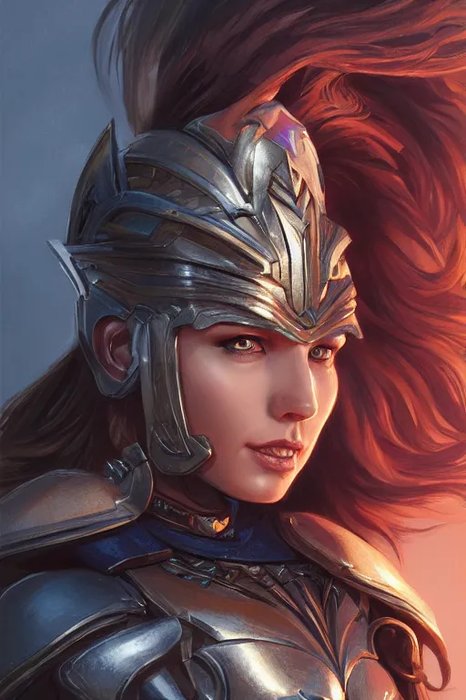 Image similar to amazon valkyrie athena, d & d, fantasy, portrait, highly detailed, headshot, digital painting, trending on artstation, concept art, sharp focus, illustration, art by artgerm and greg rutkowski and magali villeneuve