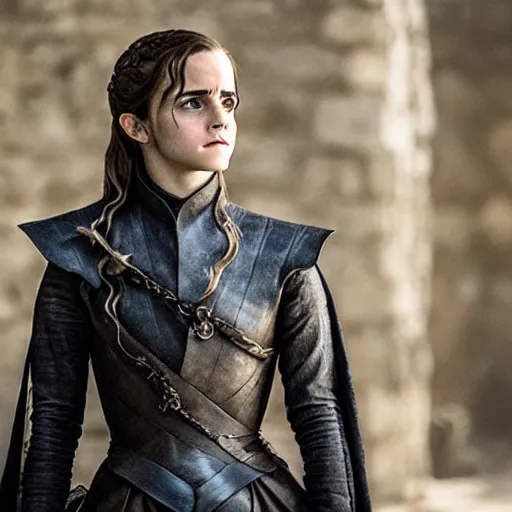 Prompt: still of emma watson in game of thrones