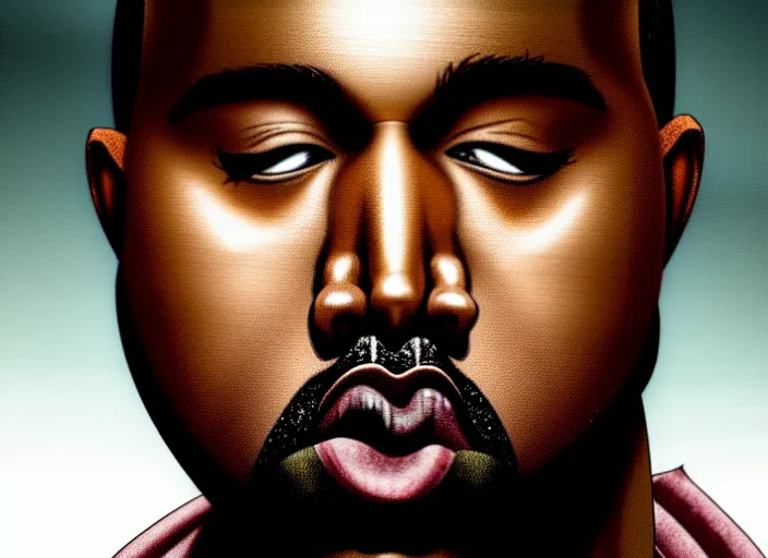 Image similar to a film still portrait of kanye west as nurse, finely detailed features, closeup of face, cinematic lighting, perfect art, night cyberpunk city, intricate, anime, gapmoe grimdark, artstation, trending on pixiv fanbox, painted by greg rutkowski makoto shinkai takashi takeuchi studio ghibli, akihiko yoshida, 4 k