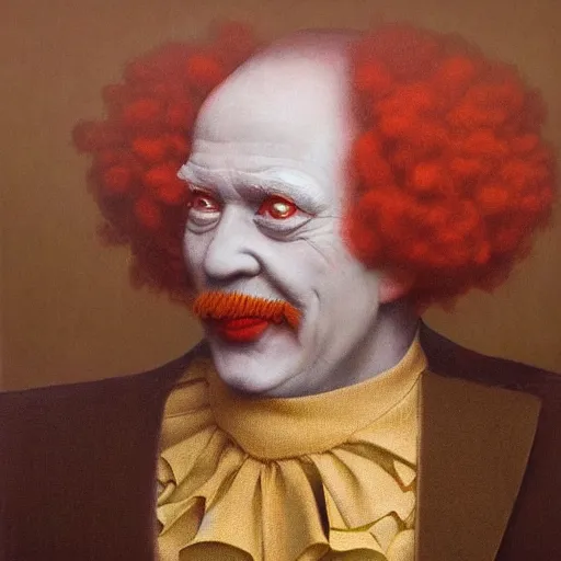 Prompt: ronald mcdonald painting by agostino arrivabene