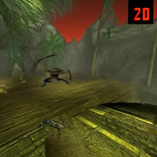 Prompt: Screenshot from Turok:Evolution