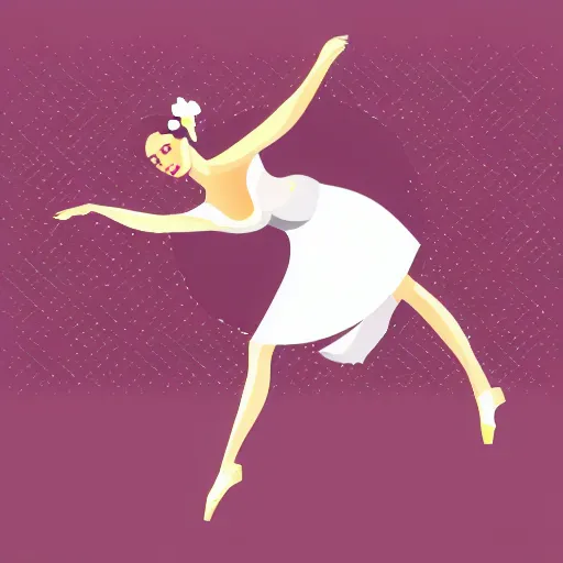 Image similar to a vector illustration of a beautiful woman dancing