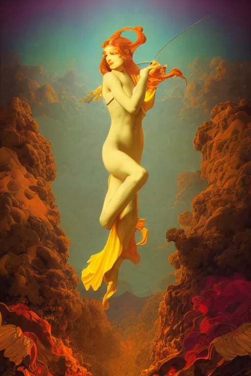 Prompt: heaven and hell, vivid color, complementary color, golden ratio, detailed, sharp lines, sharp focus, intricate, rainbowshift, by maxfield parrish, by peter mohrbacher, by gustave dore, by artgerm, by alphonse mucha, deviantart, octane render