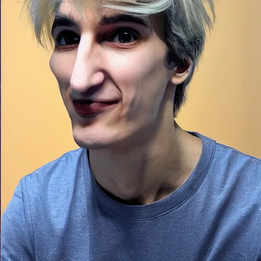 Image similar to xqc, big long nose, underbite
