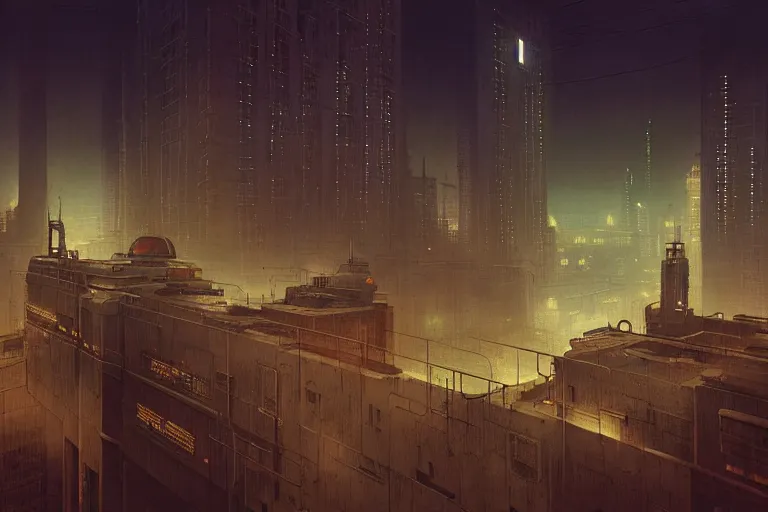 Prompt: a scifi illustration, Night City on Coruscant by zhang kechun