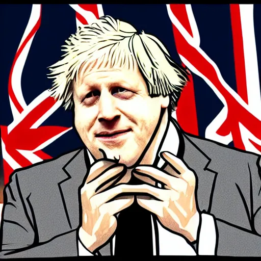 Image similar to Alegria illustration of boris johnson