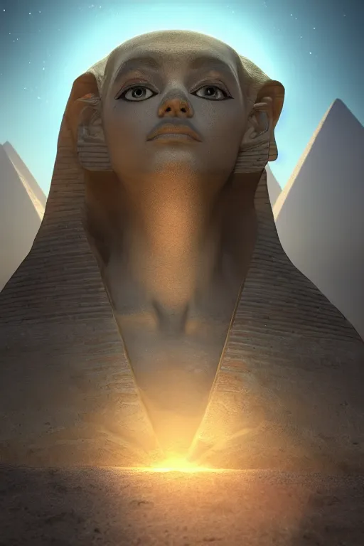 Image similar to portrait of an egyptian god, fantasy ,volumetric lighting, intricate, elegant, hyperdetailed 3d matte painting, highly detailed, digital painting, artstation, smooth, sharp focus, illustration, art by Makoto Shinkai and artgerm, hyperrealism, hyperrealistic, cinematic masterpiece, fantasy style 8k ultrahd octane render