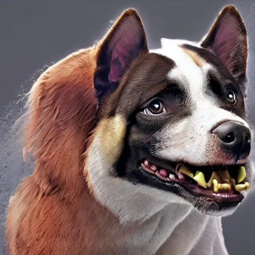 Image similar to angry dogs, hyper realistic, 4k, 8k, cinematik