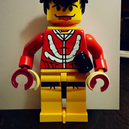 Image similar to luffy as lego