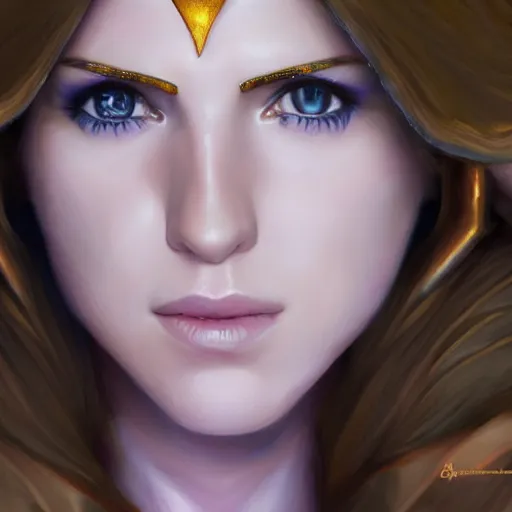 Prompt: realistic Portrait painting of Anna Kendrick as Athena from Saint Seiya, made by Michaelangelo, physical painting, Sharp focus,digital art, bright colors,fine art, trending on Artstation, unreal engine.