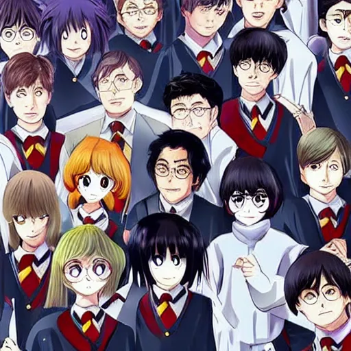 Harry Potter Art Imagines How The Cast Would Look As Anime Characters