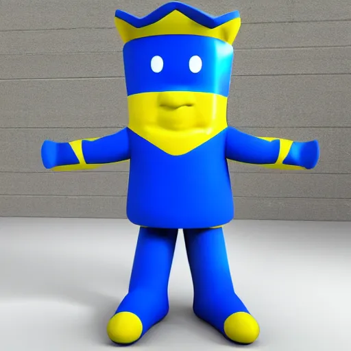 Prompt: swedish mascot 3d