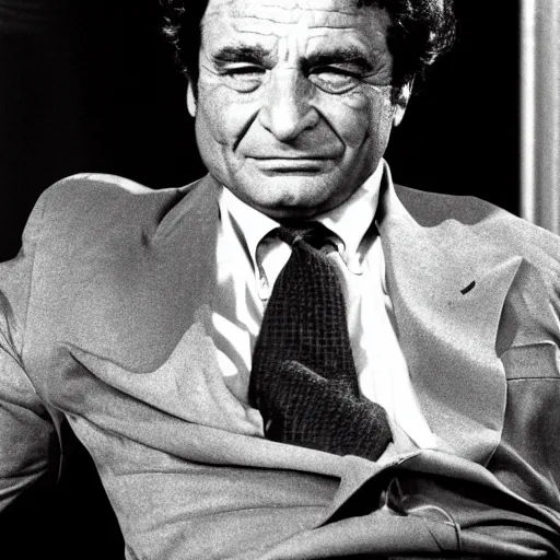 Prompt: peter falk waking up