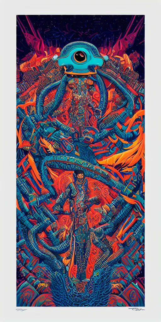 Image similar to mayan quetzalcoatl , Tristan Eaton, victo ngai, artgerm, RHADS, ross draws