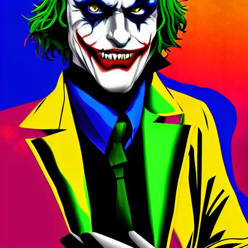 Prompt: Joker in the style of Valorant, Digital art, 4k