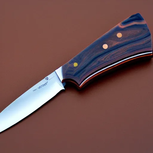 Image similar to a beautiful perfect hand made knife, high details, 8 k photo, ultra sharp