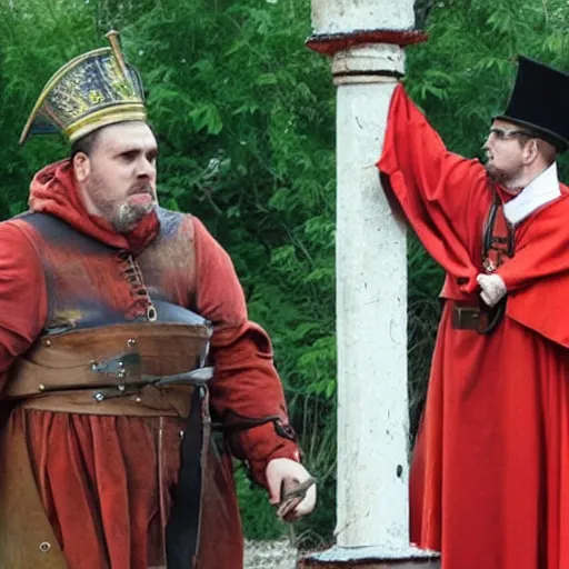 Prompt: spanish inquisition in ukraine, monty python