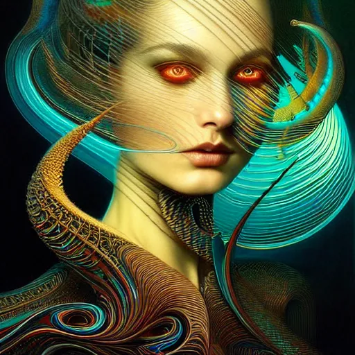 Image similar to phase looping transcendental realities, altered states, intricate, elegant, wavy, zig zag, jagged, varnished, rgb crt scanlines, highly detailed, smooth, sharp focus, award - winning, masterpiece, in the style of tom bagshaw, cedric peyravernay, peter mohrbacher, pinterest, m. c. esther