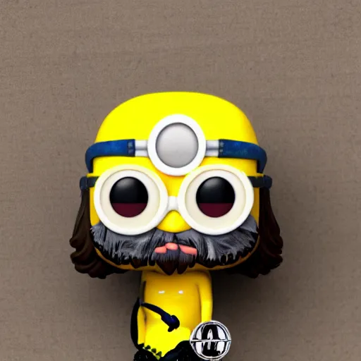 Prompt: minion jesus funko pop