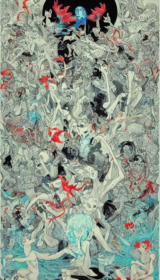Prompt: the end of the world, by james jean