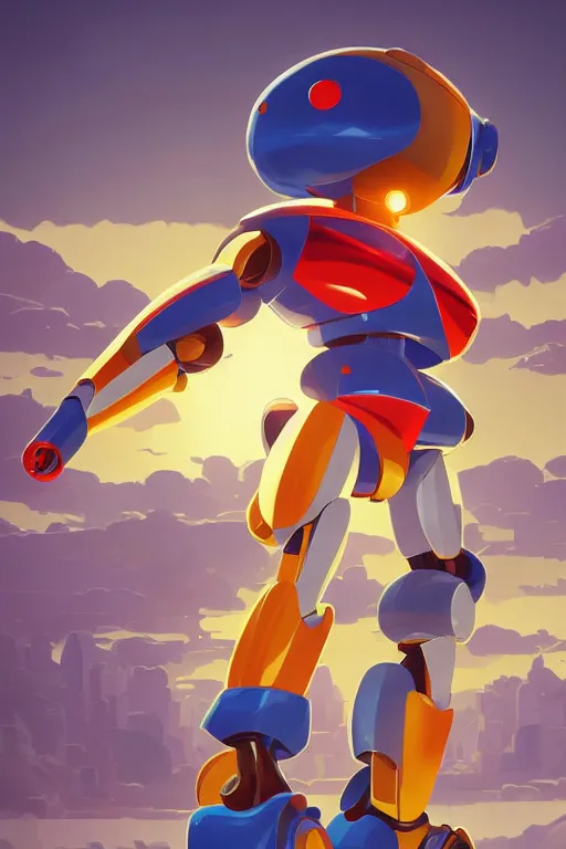 Image similar to metabots medabots medarotto medarot robot minimalist comics, behance hd by jesper ejsing, by rhads, makoto shinkai and lois van baarle, ilya kuvshinov, rossdraws global illumination ray tracing hdr radiating a glowing aura