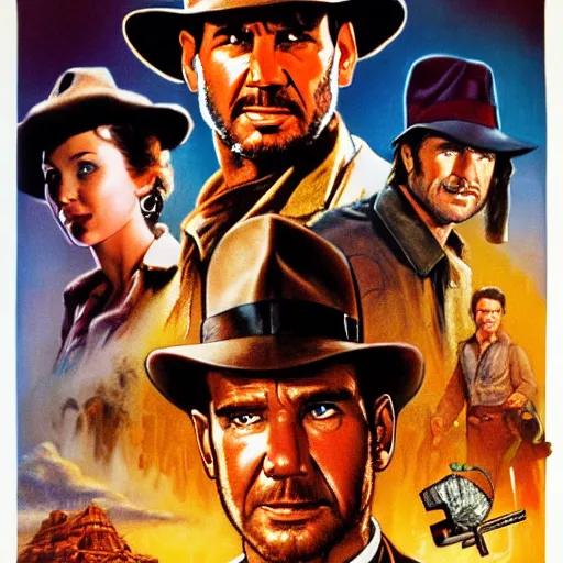 Image similar to indiana jones movie poster