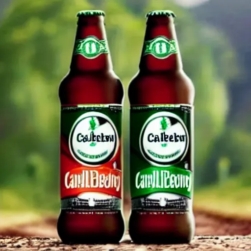 Image similar to advertisement of new Carlsberg beer with poop flavour