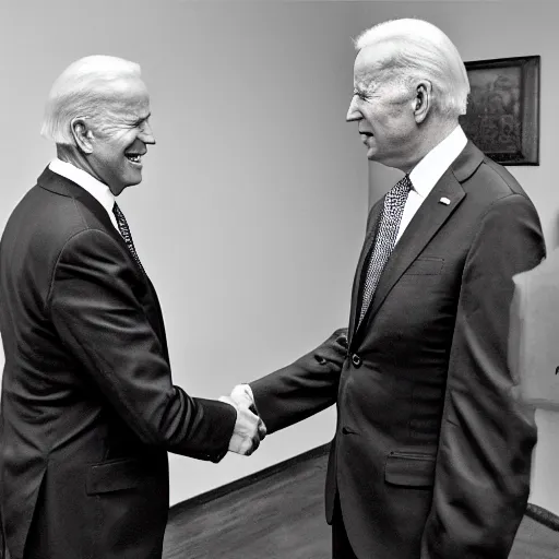 Prompt: joe biden meeting janos kadar, ultrarealistic, picture, award winning