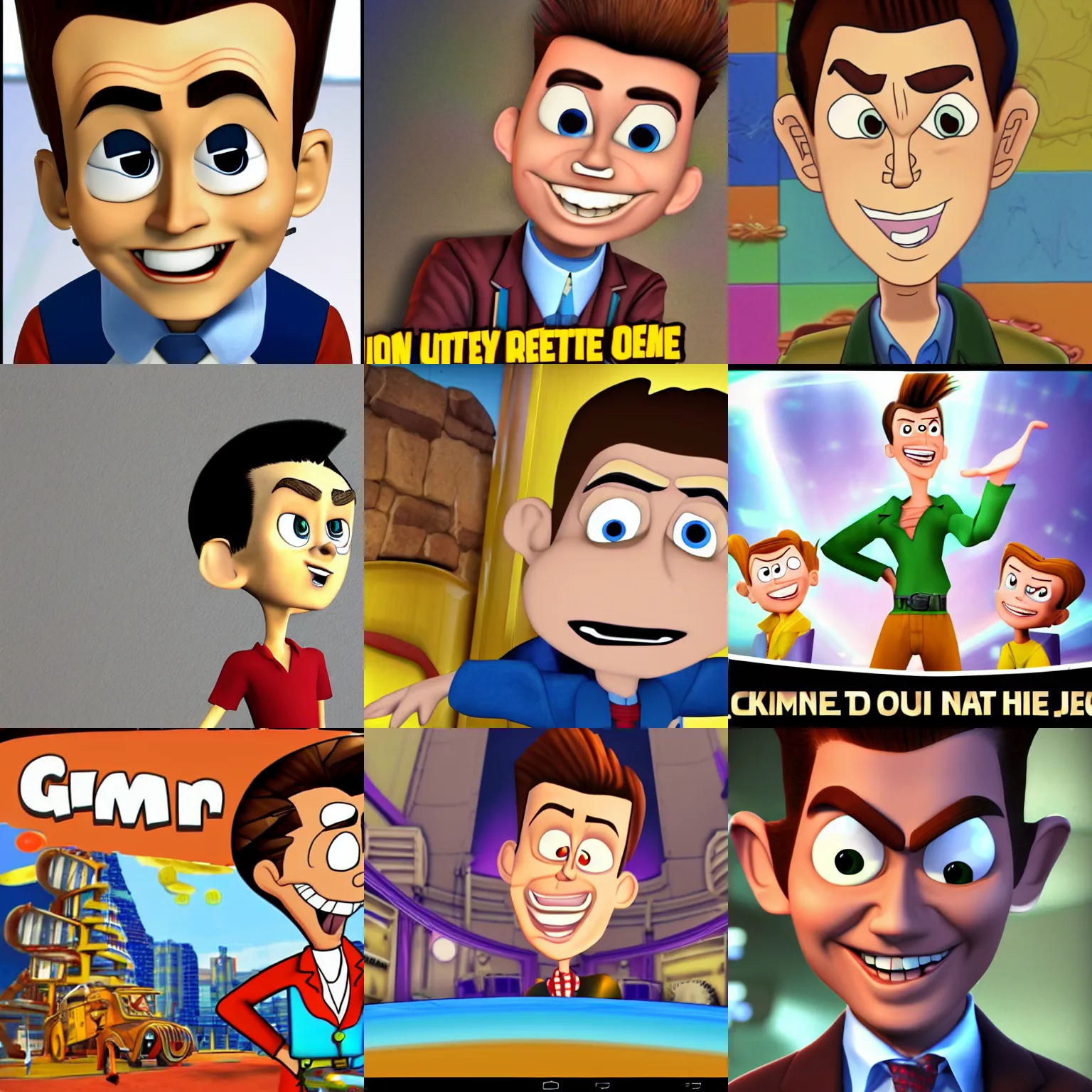Prompt: g - man in the style of jimmy neutron, screenshot from jimmy neutron