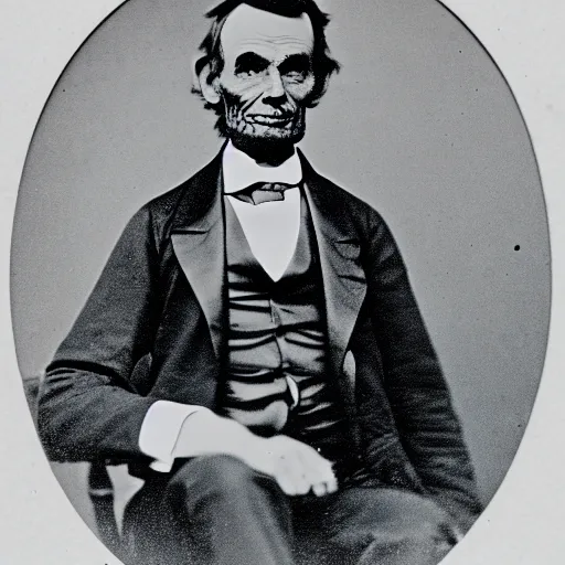 Prompt: 1880 photo of Babe-raham Lincoln