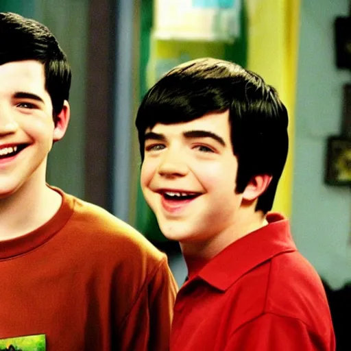 Image similar to a award winning photo film still of drake and josh ( 2 0 0 4 )