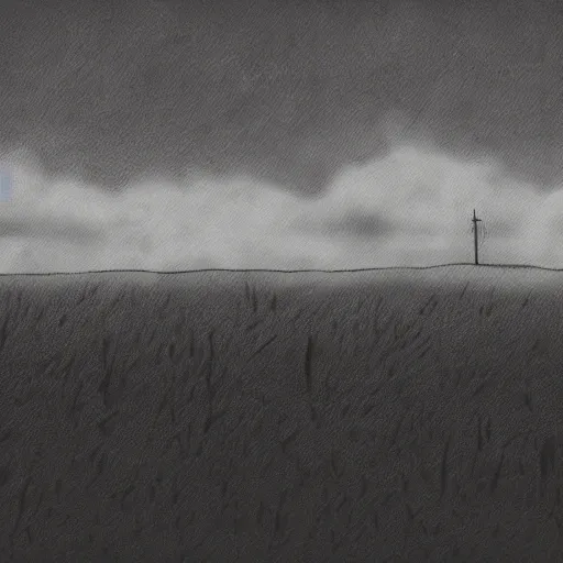 Image similar to david lynch inspired moody landscape various random styles