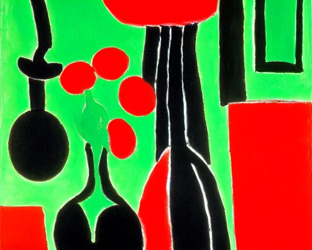 Image similar to Red, green, and black painting by Matisse