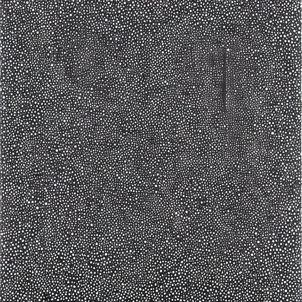 Image similar to face made out of planet, faceless people dark, dots, drip, stipple, pointillism, technical, abstract, minimal, style of francis bacon, asymmetry, pulled apart, cloak, hooded figure, made of dots, abstract, balaclava