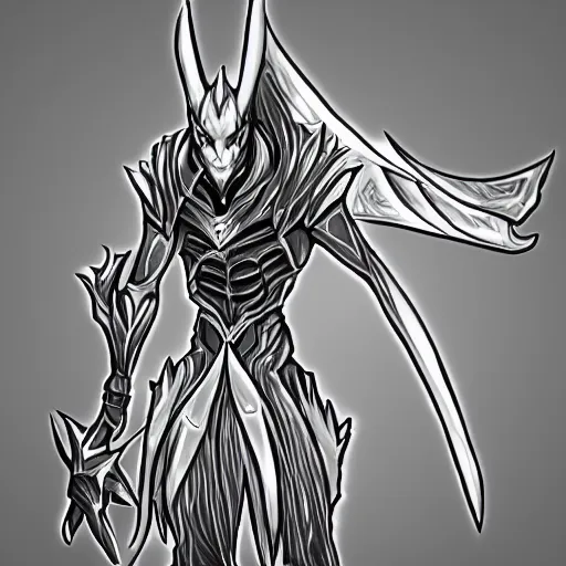 Image similar to aatrox lineart