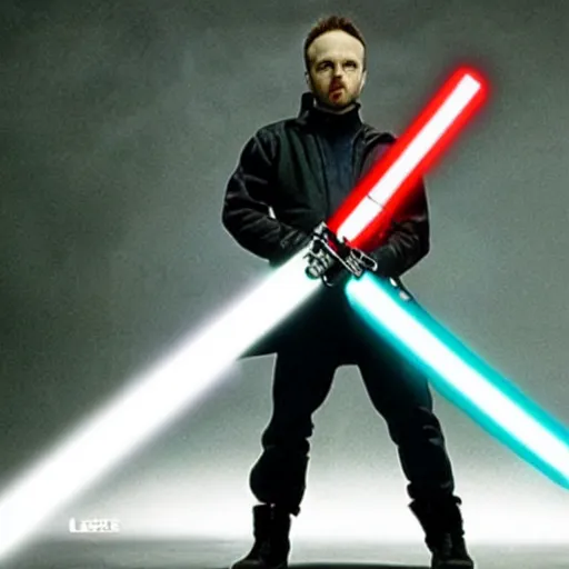 Image similar to jesse pinkman with a lightsaber